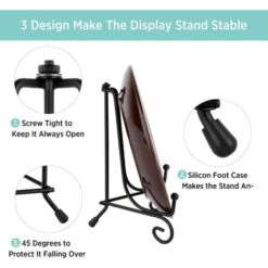 2 Pack Upgraded Non-slip Plate Holder Display Stand, Photo Frame Stand Holder, Easel Display Stand, Book Display Stand -Garden Care 92866670 4