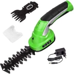 2 1 Cordless Lawn Mower DC7.2V Trimmer For Cutting Hedges, Lawns, 8cm Wide