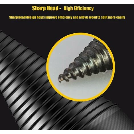 FlkwoH Wood Splitting Drill Bit Set, Wood Splitting Drill Bit Set 42mm High Performance Drill Bit 3-Handle Tapered Screwdriver Drilling Square Round Hexagon Log Splitter Screw Cone Ignition Log Splitt 5 FlkwoH Wood Splitting Drill Bit Set, Wood Splitting Drill Bit Set 42mm High Performance Drill Bit 3-Handle Tapered Screwdriver Drilling Square Round Hexagon Log Splitter Screw Cone Ignition Log Splitt - Image 3