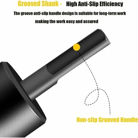 FlkwoH Wood Splitting Drill Bit Set, Wood Splitting Drill Bit Set 42mm High Performance Drill Bit 3-Handle Tapered Screwdriver Drilling Square Round Hexagon Log Splitter Screw Cone Ignition Log Splitt 6 FlkwoH Wood Splitting Drill Bit Set, Wood Splitting Drill Bit Set 42mm High Performance Drill Bit 3-Handle Tapered Screwdriver Drilling Square Round Hexagon Log Splitter Screw Cone Ignition Log Splitt - Image 4