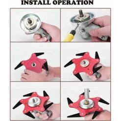 Brush Cutter Head, Weed Brush, Brush Cutter, Rotary Brush, Weed Brush Head, Lawn Mower Accessories -Garden Care 94385087 3