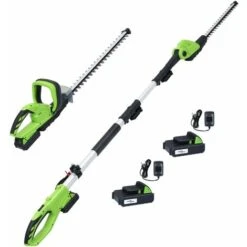 2 Piece Cordless Garden Power Tool Set With Chargers&Batteries VidaXL