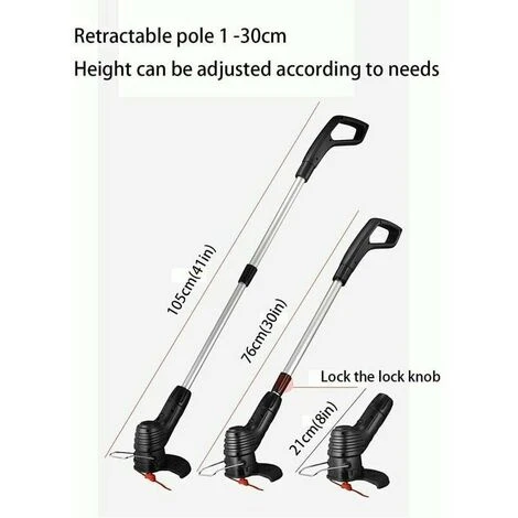 Cordless With Battery - Portable And Extendable Electric Lawn Mower - Cordless For Patio Garden 4 Cordless With Battery - Portable And Extendable Electric Lawn Mower - Cordless For Patio Garden - Image 2