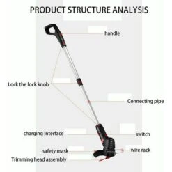 Cordless With Battery - Portable And Extendable Electric Lawn Mower - Cordless For Patio Garden 9 Cordless With Battery - Portable And Extendable Electric Lawn Mower - Cordless For Patio Garden -Garden Care 95649220 3