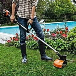 Replacement Spool Line For WG163 WG155 WG180 String Trimmer Compatible With Worx WA0010 Auto Feed Plug Weed Eater String Cordless Edger Line 9PCS -Garden Care 95963449 3