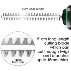 Gracious Gardens Cordless Hedge Trimmer Cutter 18V With 2 Batteries And 1 Charger -Garden Care 96258115 3