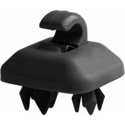 LITZEE 2 Pieces Log Hook And Clamp Interior Sun Visor Clip, MoreChioce 8U0857562A Plastic Sun Visor Hanger Hook Fits A1 A3 A4L A5 A6L A7 Q3 Q5 Q7 TT 8E0857563A,Black -Garden Care 96302985 4