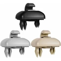 LITZEE 2 Pieces Log Hook And Clamp Interior Sun Visor Clip, MoreChioce 8U0857562A Plastic Sun Visor Hanger Hook Fits A1 A3 A4L A5 A6L A7 Q3 Q5 Q7 TT 8E0857563A,Beige -Garden Care 96304740 3