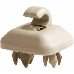 LITZEE 2 Pieces Log Hook And Clamp Interior Sun Visor Clip, MoreChioce 8U0857562A Plastic Sun Visor Hanger Hook Fits A1 A3 A4L A5 A6L A7 Q3 Q5 Q7 TT 8E0857563A,Beige -Garden Care 96304740 4