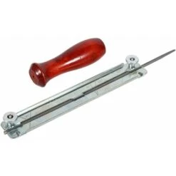 Steel Chainsaw Sharpening File Set Round Handle Chainsaw Tool Holder Round Chain Tool Holder With Wooden Handle For Chainsaw Class Guide Holder (5.5mm) -Garden Care 97099879 5