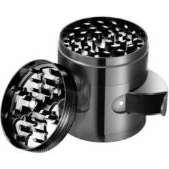 4 Layer Aluminum Alloy Herb Grinder Spice Grinder Herb Cutter Transparent Creative Herb Spices Kitchen Gadget Tool 1pcs