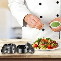 4 Layer Aluminum Alloy Herb Grinder Spice Grinder Herb Cutter Transparent Creative Herb Spices Kitchen Gadget Tool 1pcs -Garden Care 97686545 4