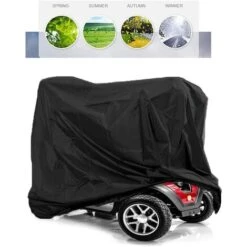 Lawnmower Cover, UV Protection, Universal Fit With Drawstring And Storage Bag, Black, 1406691cm -Garden Care 97811534 3