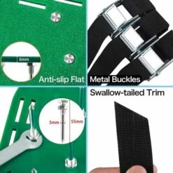 Lawn Aerator Garden Yard Manual Scarifier Grassplot Shoes Aeration Loose Ground Shoes Soil Spike Sandals For Lawn Patio Yard 1 Pair -Garden Care 97813908 3