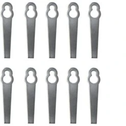 10 Pcs Metal Edger Blades, Universal Lawn Mower Blade, Replacement Grass Strimmer Blades