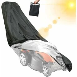 210D Polyester Mower Lawn Mower Cover With Drawstring And Storage Bag (193 X 64 X 112cm)