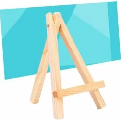 8Pcs Craft Frame Tripod Kids Mini Craft Painting Supplies Easel Easels L Students Desk Calendar Art Photo Stand A-Frame Wooden Size For Natural - ZQYRLAR -Garden Care 98819143 3