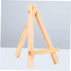 8Pcs Craft Frame Tripod Kids Mini Craft Painting Supplies Easel Easels L Students Desk Calendar Art Photo Stand A-Frame Wooden Size For Natural - ZQYRLAR -Garden Care 98819143 4