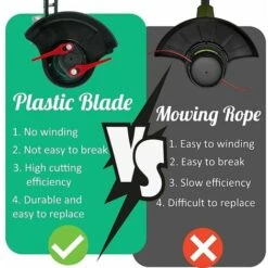 100 Pcs Plastic Grass Trimmer Blades, Cordless Strimmer Blades 83 Mm Lawn Mower Cutting Blades Garden Mower Replacement Blades For Terratek Einhell Grass Strimmer-green -Garden Care 99617728 4