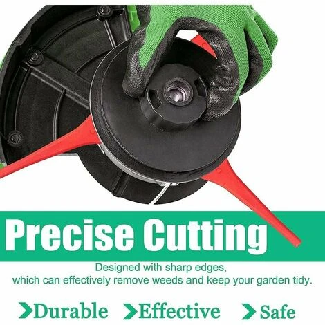 100 Pcs Plastic Grass Trimmer Blades, Cordless Strimmer Blades 83 Mm Lawn Mower Cutting Blades Garden Mower Replacement Blades For Terratek Einhell Grass Strimmer-green 5 100 Pcs Plastic Grass Trimmer Blades, Cordless Strimmer Blades 83 Mm Lawn Mower Cutting Blades Garden Mower Replacement Blades For Terratek Einhell Grass Strimmer-green - Image 3