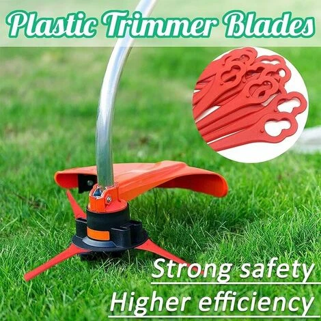 100 Pcs Plastic Grass Trimmer Blades, Cordless Strimmer Blades 83 Mm Lawn Mower Cutting Blades Garden Mower Replacement Blades For Terratek Einhell Grass Strimmer-green 7 100 Pcs Plastic Grass Trimmer Blades, Cordless Strimmer Blades 83 Mm Lawn Mower Cutting Blades Garden Mower Replacement Blades For Terratek Einhell Grass Strimmer-green - Image 5