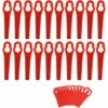 100 Pcs Replacement Plastic Blades, Lawn Mower Edger Blade Plastic Blades For Garden And Lawn Edger (Red) -Garden Care 99833232 1